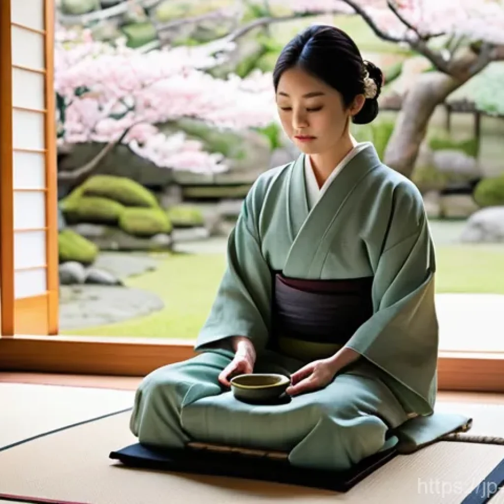 자기 돌봄을 위한 전통적인 방법과 현대적 접근 - **Prompt 1: Serene Japanese Traditional Healing**
"A young Japanese woman, in her late 20s, with...