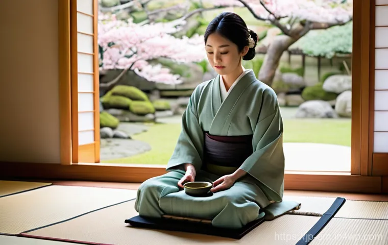 자기 돌봄을 위한 전통적인 방법과 현대적 접근 - **Prompt 1: Serene Japanese Traditional Healing**
    "A young Japanese woman, in her late 20s, with...