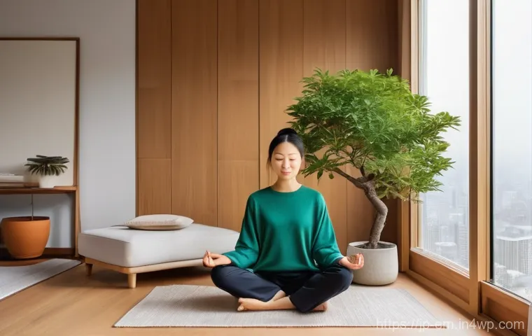 자기 돌봄을 위한 전통적인 방법과 현대적 접근 - **Prompt 1: Serene Japanese Traditional Healing**
    "A young Japanese woman, in her late 20s, with...